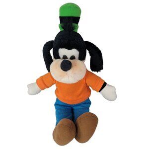 2/$15 Disneyland Parks Goofy Plush Soft Doll 14" Floppy Green Hat Pants Vintage
